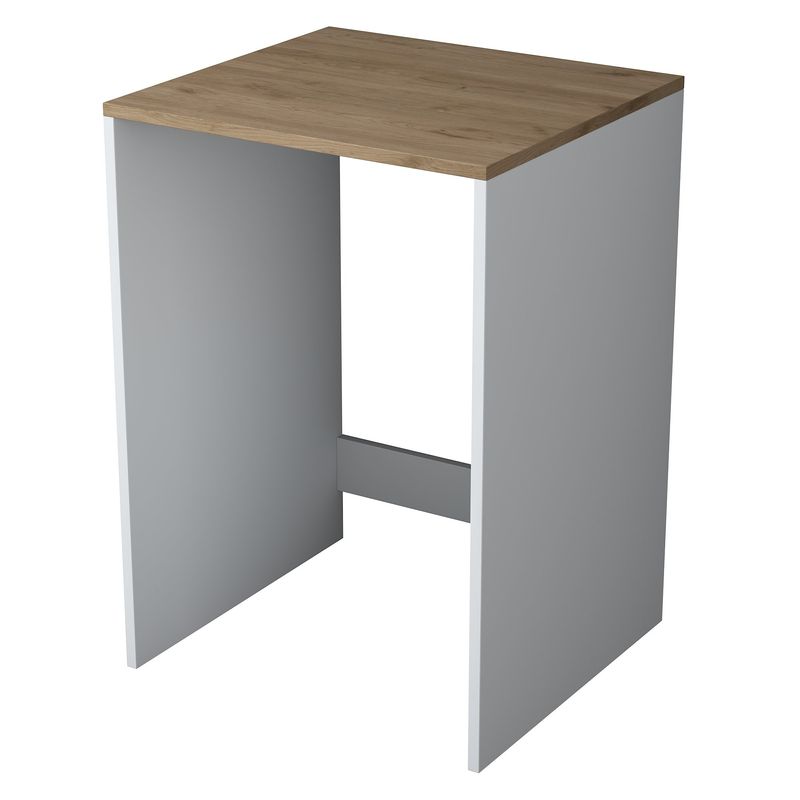 Electronice si Electrocasnice - Masini si uscatoare de rufe - Accesorii masini de spalat si uscatoare - Dulap pentru masina de spalat, Hanah Home, pal melaminat, nuc si alb, 65x60x91.8 cm - Infinity.ro
