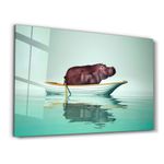 Casa si Gradina - Decoratiuni - Tablouri - Tablou decorativ din sticla, Wallxpert, multicolor, 70x110 cm, sticla securizata, 672BRS4901 - Infinity.ro