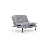Casa si Gradina - Mobilier - Scaune si fotolii - Fotolii - Fotoliu, Hanah Home, metal, tesatura in, gri, 90x95x90 cm - Infinity.ro
