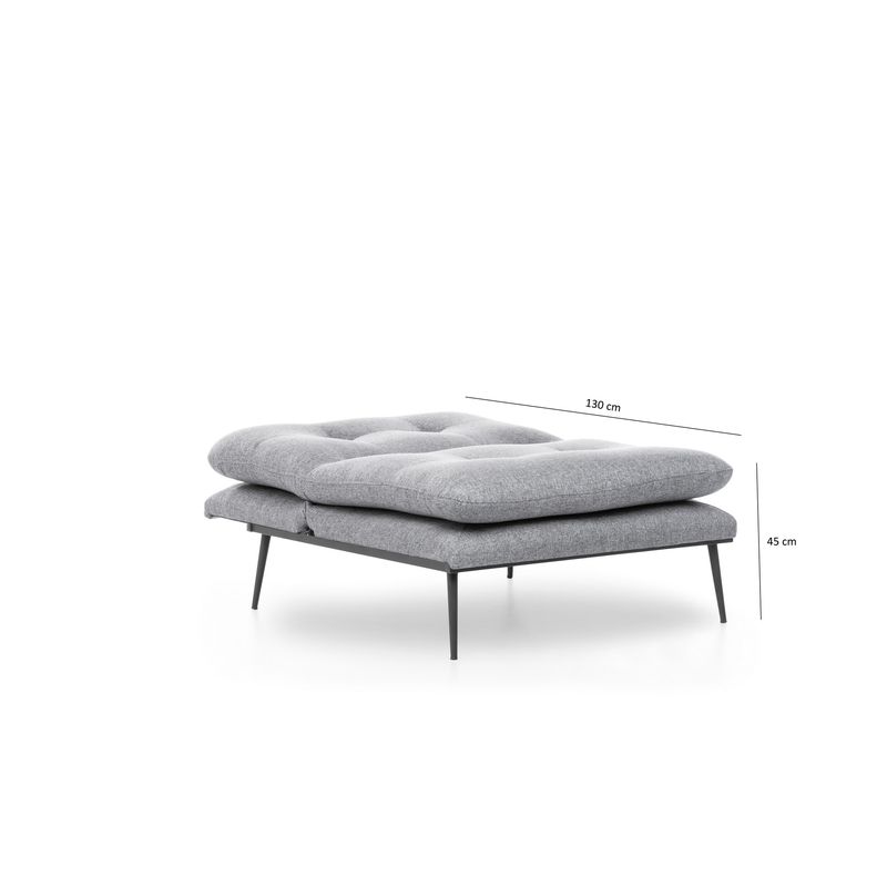 Casa si Gradina - Mobilier - Scaune si fotolii - Fotolii - Fotoliu, Hanah Home, metal, tesatura in, gri, 90x95x90 cm - Infinity.ro