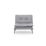 Casa si Gradina - Mobilier - Scaune si fotolii - Fotolii - Fotoliu, Hanah Home, metal, tesatura in, gri, 90x95x90 cm - Infinity.ro