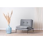 Casa si Gradina - Mobilier - Scaune si fotolii - Fotolii - Fotoliu, Hanah Home, metal, tesatura in, gri, 90x95x90 cm - Infinity.ro