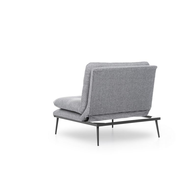 Casa si Gradina - Mobilier - Scaune si fotolii - Fotolii - Fotoliu, Hanah Home, metal, tesatura in, gri, 90x95x90 cm - Infinity.ro