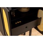 Casa si Gradina - Mobilier - Comode si corpuri - Console - Consola, Hanah Home, pal melaminat, negru, 75x40x135 cm - Infinity.ro