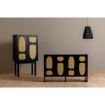 Casa si Gradina - Mobilier - Comode si corpuri - Console - Consola, Hanah Home, pal melaminat, negru, 75x40x135 cm - Infinity.ro