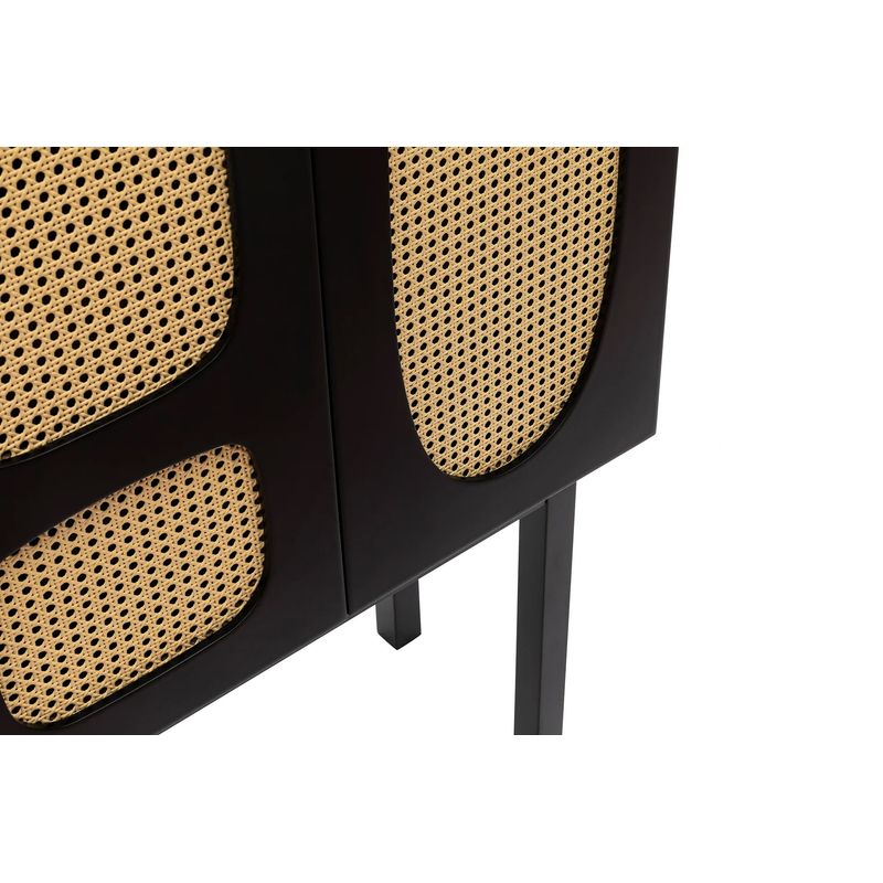 Casa si Gradina - Mobilier - Comode si corpuri - Console - Consola, Hanah Home, pal melaminat, negru, 75x40x135 cm - Infinity.ro