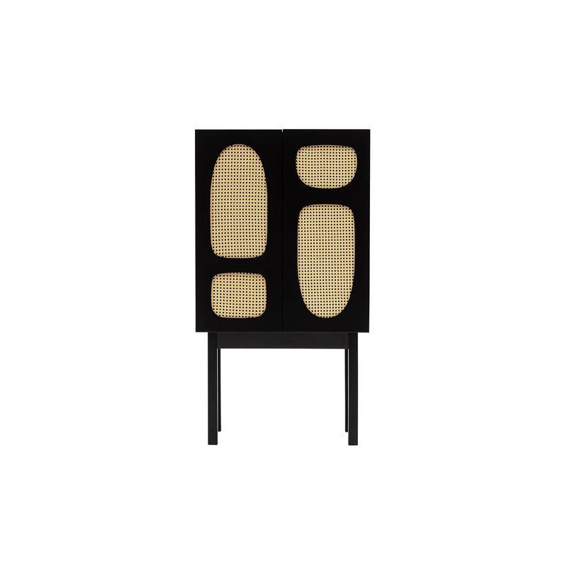 Casa si Gradina - Mobilier - Comode si corpuri - Console - Consola, Hanah Home, pal melaminat, negru, 75x40x135 cm - Infinity.ro