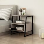 Casa si Gradina - Mobilier - Comode si corpuri - Noptiere - Noptiera, Hanah Home, pal melaminat, mocha deschis, 45x40x50 cm - Infinity.ro