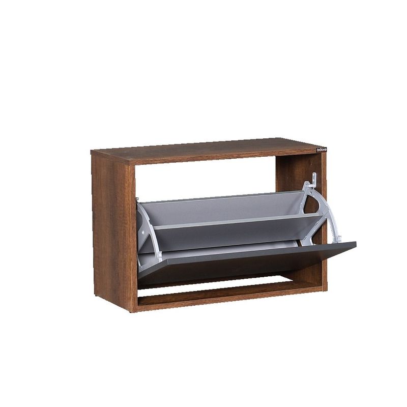 Casa si Gradina - Mobilier - Organizare si depozitare - Organizator incaltaminte - Dulap pentru pantofi, Hanah Home, pal melaminat, oslo si antracit, 60x42x30 cm - Infinity.ro