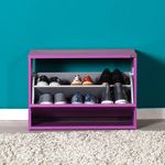 Casa si Gradina - Mobilier - Dulapuri si sifoniere - Dulapuri pantofi - Dulap pantofi, Hanah Home, pal melaminat, mov, 60x42x30 cm - Infinity.ro