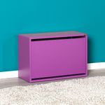 Casa si Gradina - Mobilier - Dulapuri si sifoniere - Dulapuri pantofi - Dulap pantofi, Hanah Home, pal melaminat, mov, 60x42x30 cm - Infinity.ro