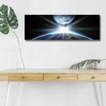 Casa si Gradina - Decoratiuni - Tablouri - Tablou canvas decorativ cu led, Wallxpert, piele de caprioara, multicolor, 30x90 cm, 254LED4319 - Infinity.ro