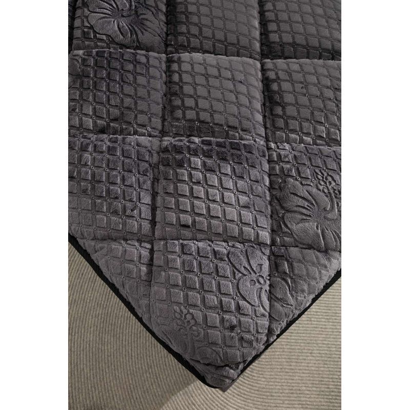 Casa si Gradina - Mobilier - Saltele si somiere - Saltele - Saltea, Hanah Home, 100% poliester, gri inchis, 160x200 cm - Infinity.ro