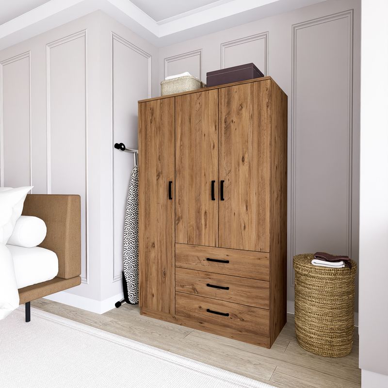 Casa si Gradina - Mobilier - Dulapuri si sifoniere - Dulapuri - Dulap, Hanah Home, pal melaminat, pin atlantic, 90x47x174.8 cm - Infinity.ro