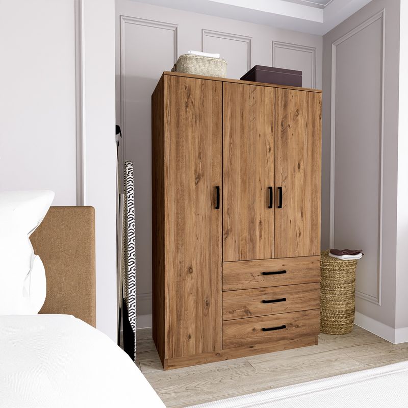 Casa si Gradina - Mobilier - Dulapuri si sifoniere - Dulapuri - Dulap, Hanah Home, pal melaminat, pin atlantic, 90x47x174.8 cm - Infinity.ro