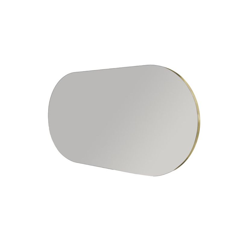 Casa si Gradina - Mobilier - Mobilier baie - Oglinzi baie - Oglinda baie, Hanah Home, mdf, gri inchis auriu, 45x85x2.2 cm - Infinity.ro