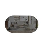 Casa si Gradina - Mobilier - Mobilier baie - Oglinzi baie - Oglinda baie, Hanah Home, mdf, gri inchis auriu, 45x85x2.2 cm - Infinity.ro