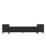 Casa si Gradina - Mobilier - Comode si corpuri - Comode - Comoda tv, Hanah Home, pal melaminat, antracit, 180x45.2x35 cm - Infinity.ro
