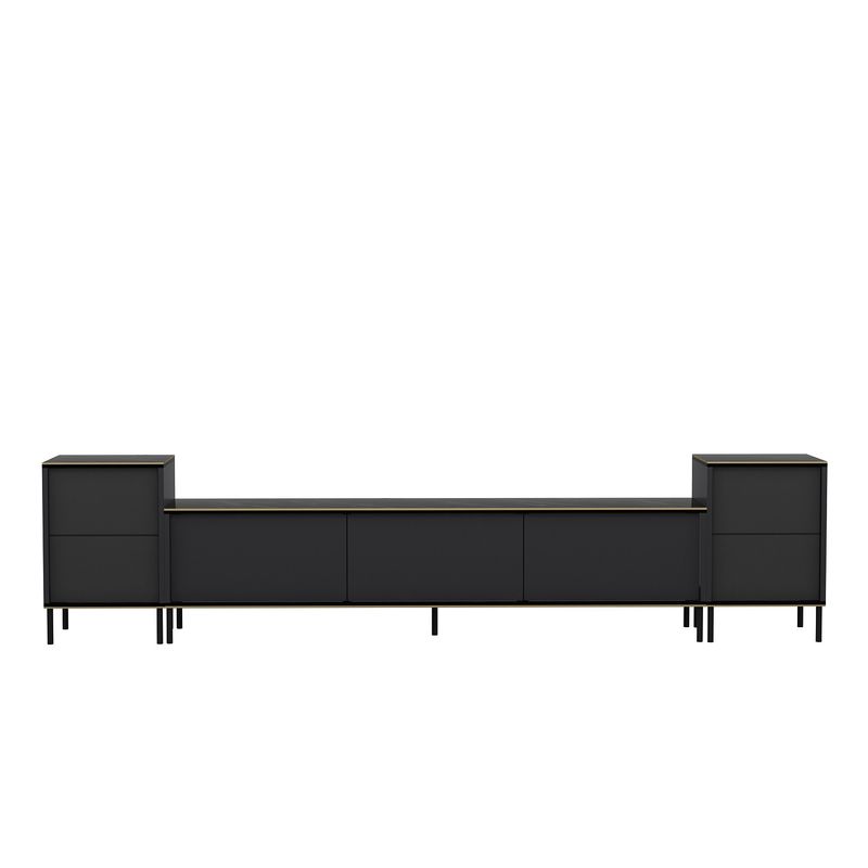 Casa si Gradina - Mobilier - Comode si corpuri - Console - Comoda tv, Hanah Home, pal melaminat, antracit, 180x45.2x35 cm - Infinity.ro