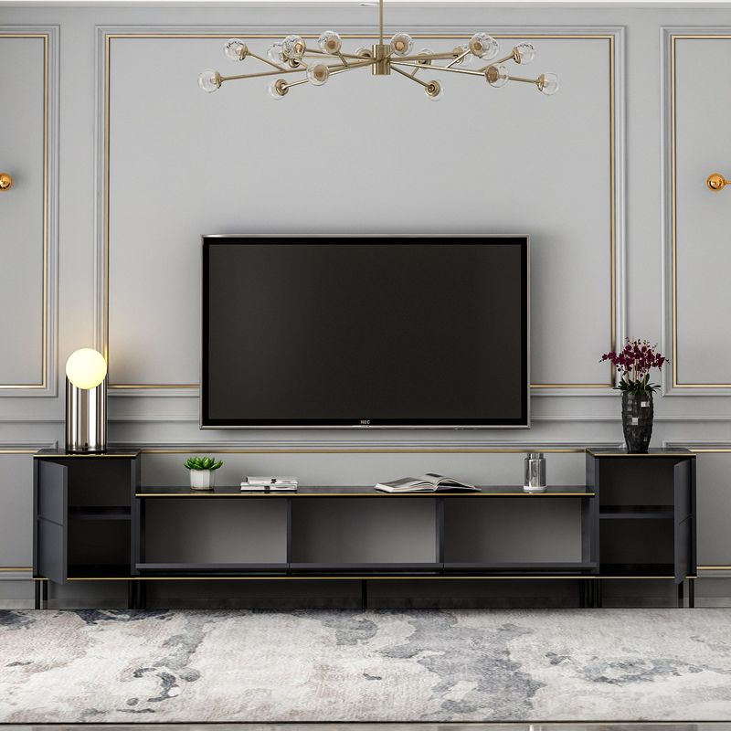Casa si Gradina - Mobilier - Comode si corpuri - Console - Comoda tv, Hanah Home, pal melaminat, antracit, 180x45.2x35 cm - Infinity.ro