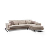 Casa si Gradina - Mobilier - Canapele si coltare - Coltare - Coltar, Hanah Home, lemn de fag si pal, ecru, 304x190x100 cm - Infinity.ro