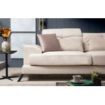 Casa si Gradina - Mobilier - Canapele si coltare - Coltare - Coltar, Hanah Home, lemn de fag si pal, ecru, 304x190x100 cm - Infinity.ro