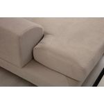 Casa si Gradina - Mobilier - Canapele si coltare - Coltare - Coltar, Hanah Home, lemn de fag si pal, ecru, 304x190x100 cm - Infinity.ro