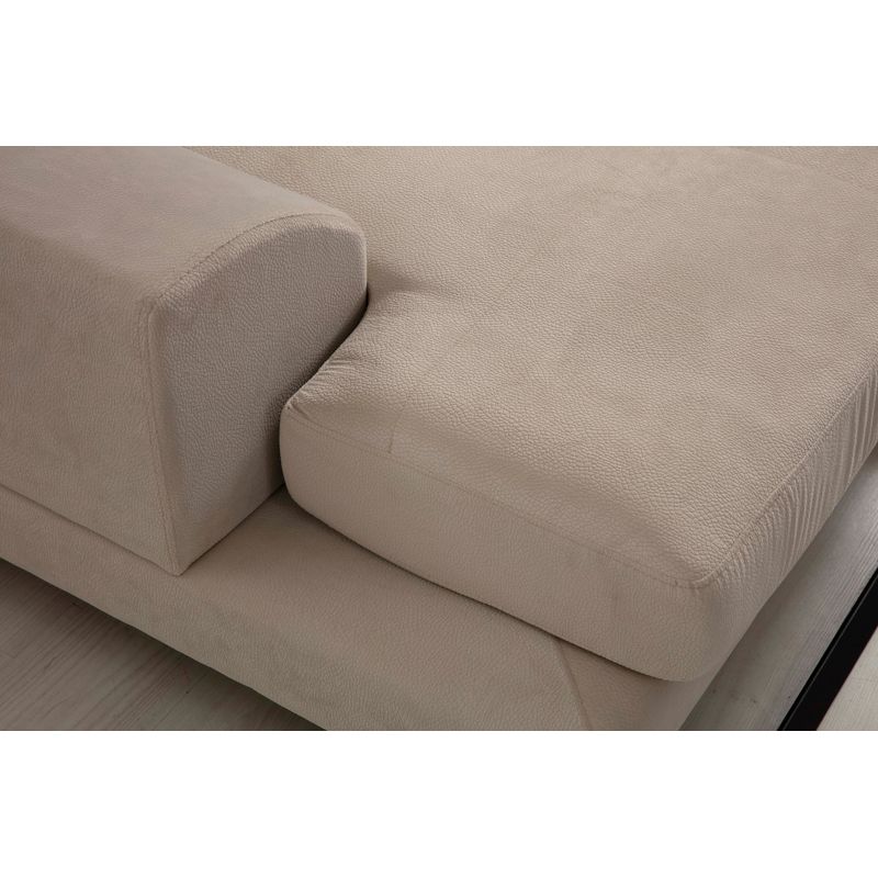 Casa si Gradina - Mobilier - Canapele si coltare - Coltare - Coltar, Hanah Home, lemn de fag si pal, ecru, 304x190x100 cm - Infinity.ro
