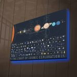 Casa si Gradina - Decoratiuni - Tablouri - Tablou canvas cu led, Wallxpert, multicolor, panza piele de caprioara, 45x70 cm, rama lemn - Infinity.ro