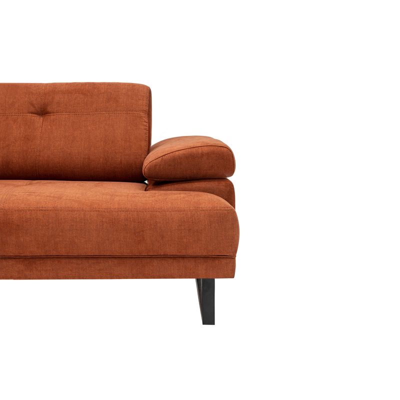 Casa si Gradina - Mobilier - Canapele si coltare - Coltare - Coltar, Hanah Home, stanga, lemn fag, portocaliu, 174x274 cm - Infinity.ro