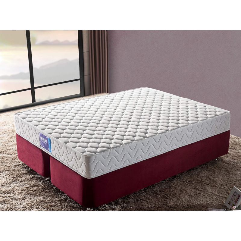 Casa si Gradina - Mobilier - Saltele si somiere - Saltele - Saltea, Hanah Home, bumbac, alb, 140x190x23 cm, ferma, fata dubla - Infinity.ro
