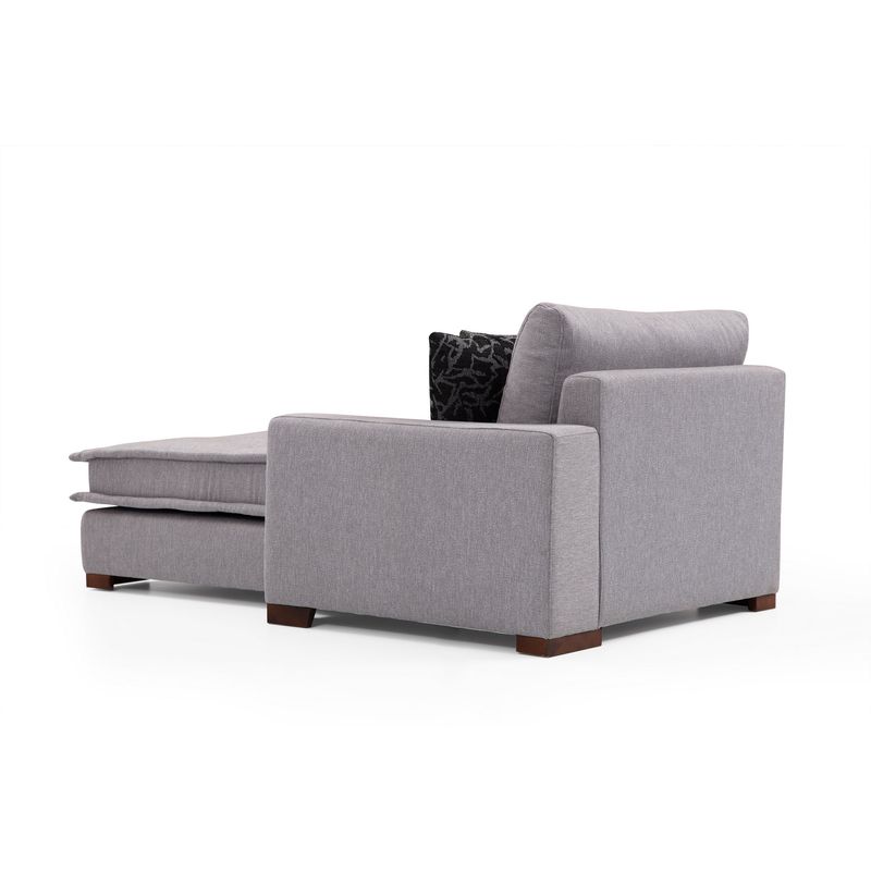 Casa si Gradina - Mobilier - Canapele si coltare - Coltare - Coltar, Hanah Home, lemn fag si pal, gri deschis, 323x190x94 cm - Infinity.ro
