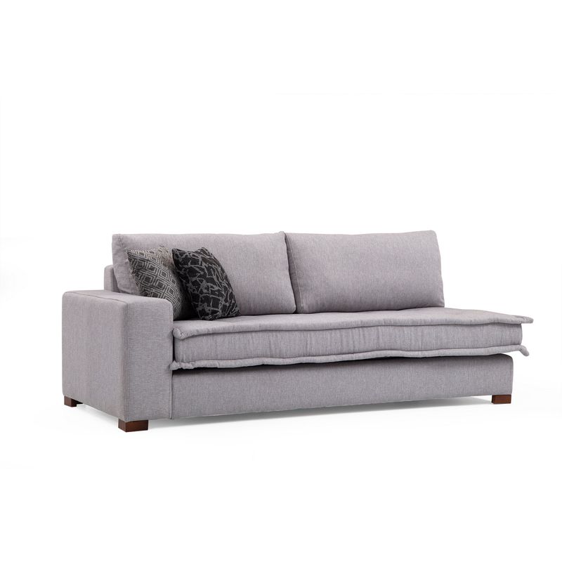 Casa si Gradina - Mobilier - Canapele si coltare - Coltare - Coltar, Hanah Home, lemn fag si pal, gri deschis, 323x190x94 cm - Infinity.ro