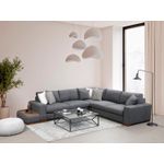 Casa si Gradina - Mobilier - Canapele si coltare - Coltare - Coltar, Hanah Home, lemn fag si pal, antracit, 282x323x95 cm - Infinity.ro