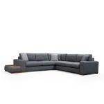 Casa si Gradina - Mobilier - Canapele si coltare - Coltare - Coltar, Hanah Home, lemn fag si pal, antracit, 282x323x95 cm - Infinity.ro