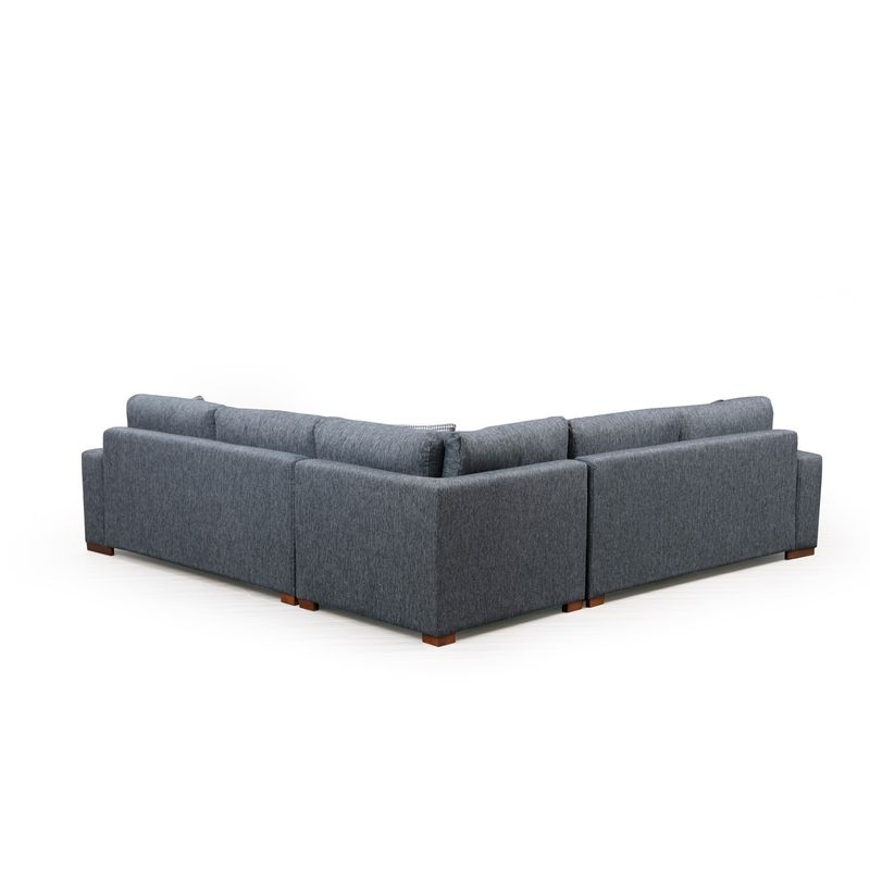 Casa si Gradina - Mobilier - Canapele si coltare - Coltare - Coltar, Hanah Home, lemn fag si pal, antracit, 282x323x95 cm - Infinity.ro