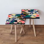 Casa si Gradina - Mobilier - Mese si birouri - Masute de cafea - Set masute de cafea, Hanah Home, mdf, multicolor, 35x35x47 cm, 2 piese, 481LNA2436 - Infinity.ro