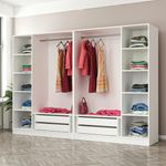 Casa si Gradina - Mobilier - Dulapuri si sifoniere - Sifoniere - Sifonier, Hanah Home, pal melaminat, alb negru, 270x52x210 cm, 506MNR2735 - Infinity.ro