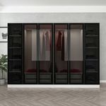 Casa si Gradina - Mobilier - Dulapuri si sifoniere - Sifoniere - Sifonier, Hanah Home, pal melaminat, alb negru, 270x52x210 cm, 506MNR2735 - Infinity.ro