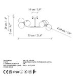 Casa si Gradina - Corpuri si surse de iluminat - Lustre si pendule - Candelabru, Opviq, metal, auriu, 55x50x30 cm - Infinity.ro