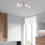 Casa si Gradina - Corpuri si surse de iluminat - Lustre si pendule - Candelabru, Opviq, metal, auriu, 55x50x30 cm - Infinity.ro