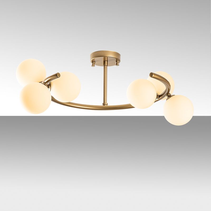 Casa si Gradina - Corpuri si surse de iluminat - Lustre si pendule - Candelabru, Opviq, metal, auriu, 55x50x30 cm - Infinity.ro