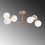 Casa si Gradina - Corpuri si surse de iluminat - Lustre si pendule - Candelabru, Opviq, metal, auriu, 55x50x30 cm - Infinity.ro