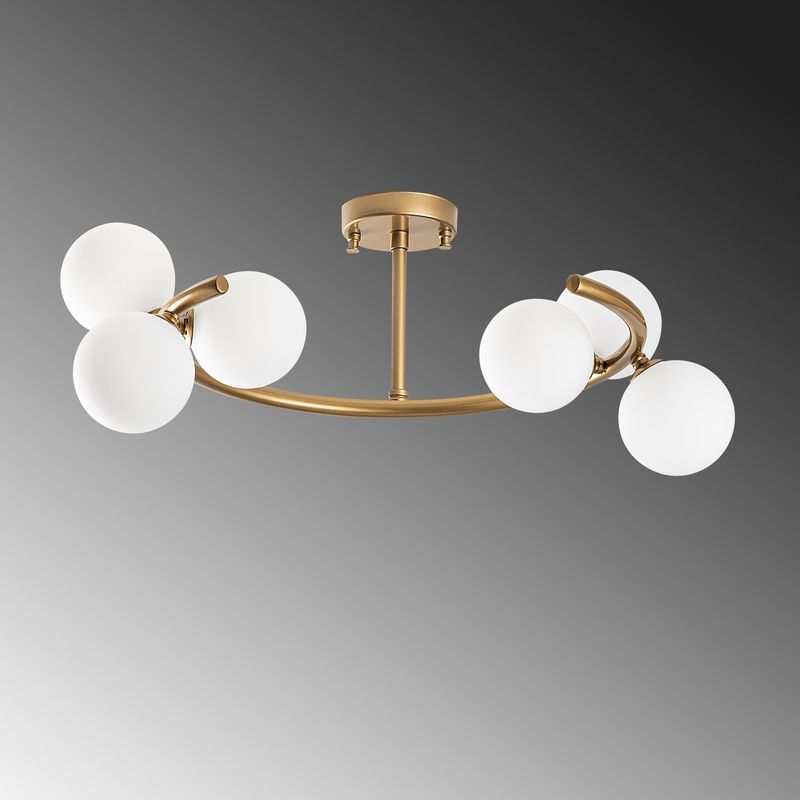 Casa si Gradina - Corpuri si surse de iluminat - Lustre si pendule - Candelabru, Opviq, metal, auriu, 55x50x30 cm - Infinity.ro