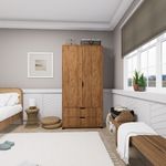 Casa si Gradina - Mobilier - Dulapuri si sifoniere - Dulapuri - Dulap, Hanah Home, pal melaminat, pin atlantic, 90x45x183 cm - Infinity.ro