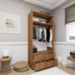 Casa si Gradina - Mobilier - Dulapuri si sifoniere - Dulapuri - Dulap, Hanah Home, pal melaminat, pin atlantic, 90x45x183 cm - Infinity.ro
