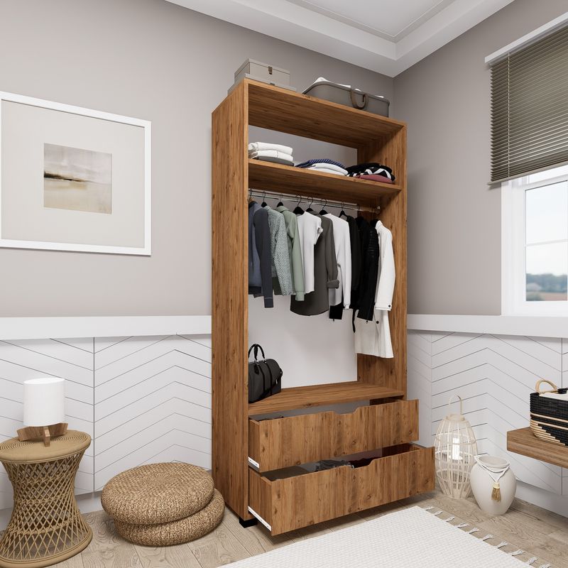 Casa si Gradina - Mobilier - Dulapuri si sifoniere - Dulapuri - Dulap, Hanah Home, pal melaminat, pin atlantic, 90x45x183 cm - Infinity.ro