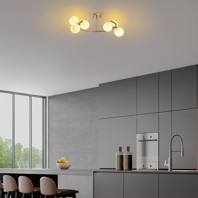 Casa si Gradina - Corpuri si surse de iluminat - Lustre si pendule - Candelabru, Opviq, metal, auriu, 55x50x30 cm - Infinity.ro