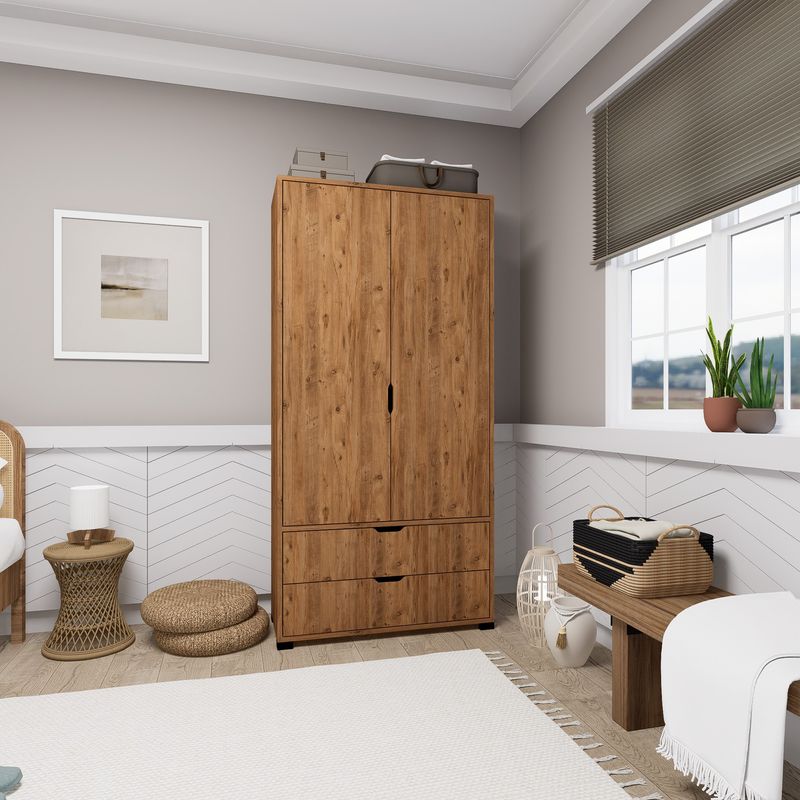 Casa si Gradina - Mobilier - Dulapuri si sifoniere - Dulapuri - Dulap, Hanah Home, pal melaminat, pin atlantic, 90x45x183 cm - Infinity.ro