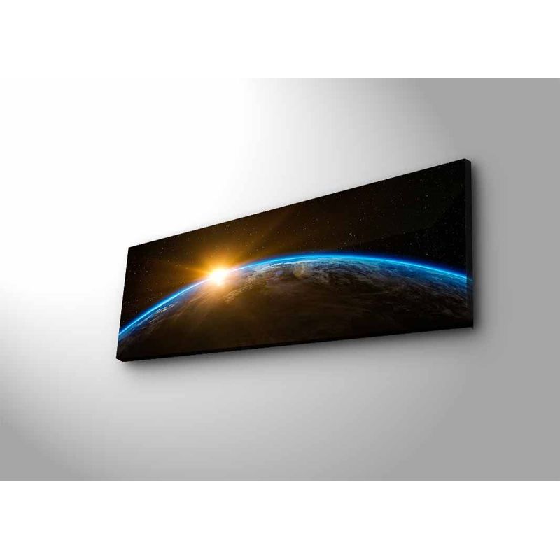 Casa si Gradina - Decoratiuni - Tablouri - Tablou canvas decorativ cu led, Wallxpert, piele de caprioara, multicolor, 30x90 cm, 254LED4318 - Infinity.ro